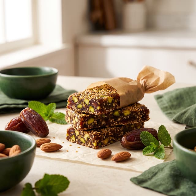 Date & pistachio bars